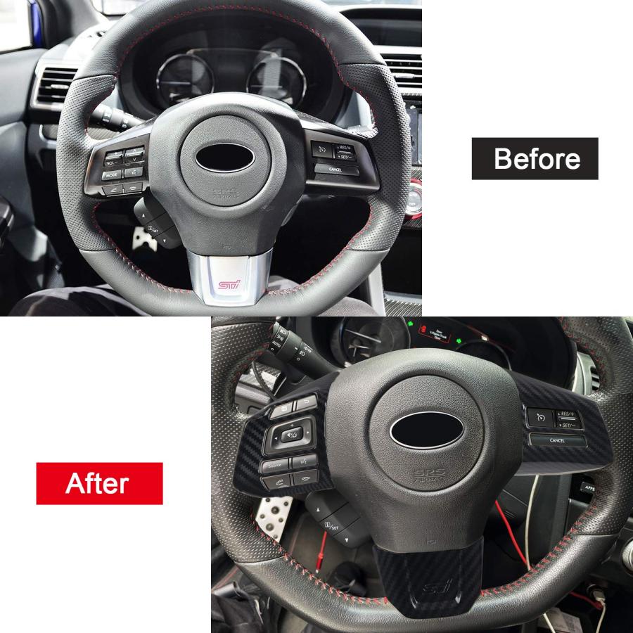 ITrims for Subaru WRX/STi 2016 2021 Car Steering Wheel Button De 並行輸入品