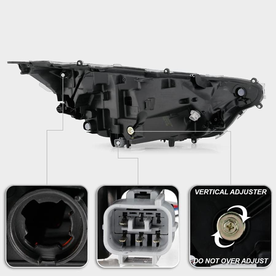 ACANII   For [Non Projector Style] 2019 2021 Toyota RAV4 w/Chrom 並行輸入品の画像