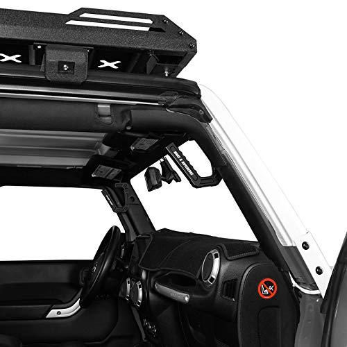 Hooke Road アルミ製グラブハンドル ブラック フロントグリップ Jeep Wrangler JK & Unlimited 並行輸入品｜wid-grab｜05