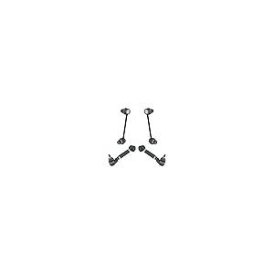 【並行輸入品】 Replacement 4 Piece Suspension Kit Rear Upper Adjustable Control