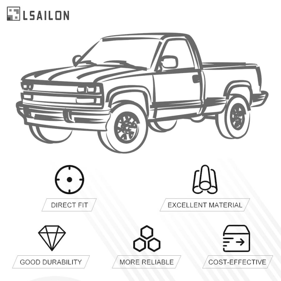 LSAILON 8pcs Front Suspension Kit Fit 03 14 For Chevy Express 15 並行輸入品_3