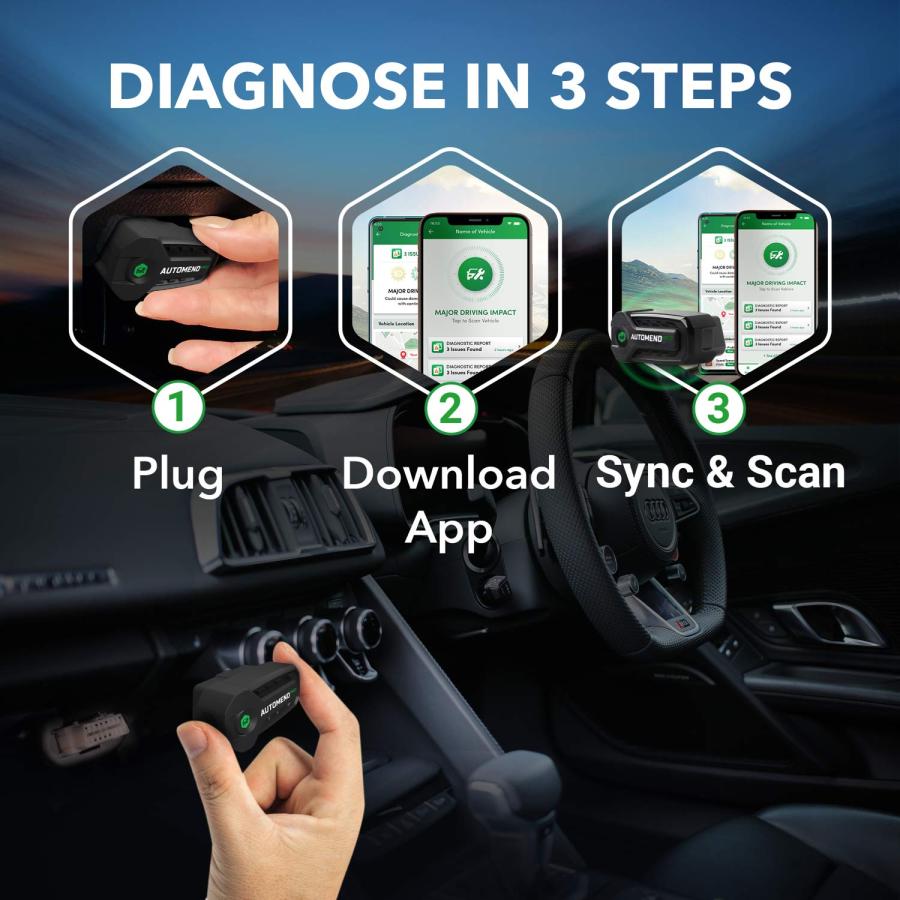 Automend Pro OBD2 Scanner 車 OBD2 故障　診断機 Automend Pro OBD2 Scanner iOSとAndroid対応 車 診断機 ｜ほぼすべて