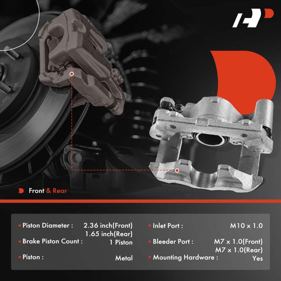 A Premium Disc Brake Caliper Assembly with Bracket Compatible wi 並行輸入品の画像