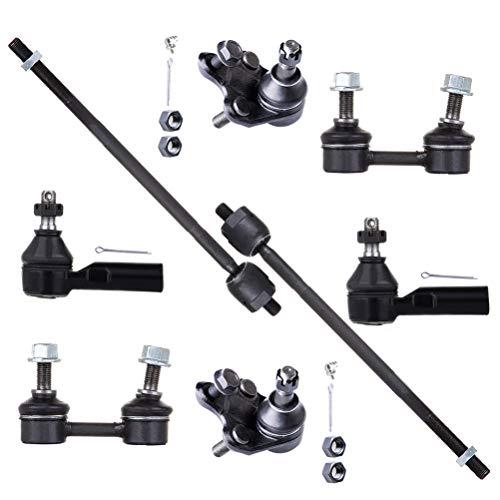 SCITOO 8pcs Front Suspension Kit Inner Outer Tie Rod End fit 199 並行輸入品の画像