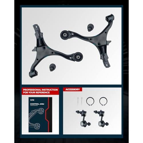 KAX K640399 K640400 Front Lower Control Arms w/Ball Joints Suspe 並行輸入品の画像