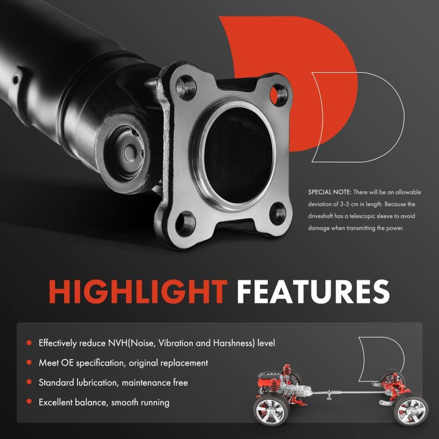 A Premium Rear Complete Drive Shaft Prop Shaft Driveshaft Assemb 並行輸入品の画像