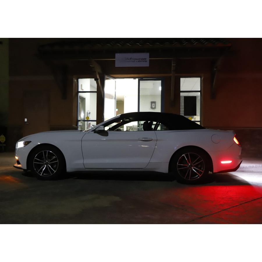iJDMTOY Red Lens Red Full LED Rear Side Marker Light Kit Compati 並行輸入品の画像