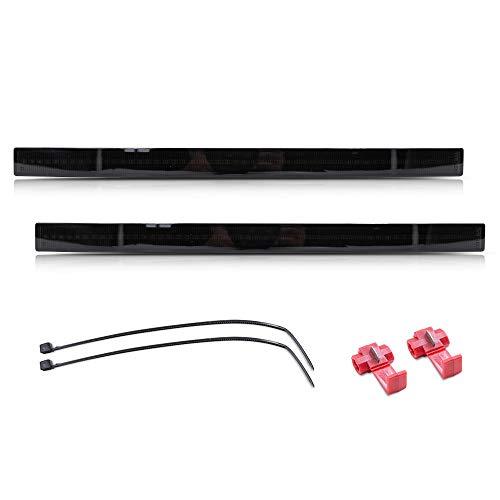 Mingruiテスト スモークレンズ LEDリアバンパーリフレクターライト シボレーコルベット C7 2014 2019用 レッド 並行輸入品の画像