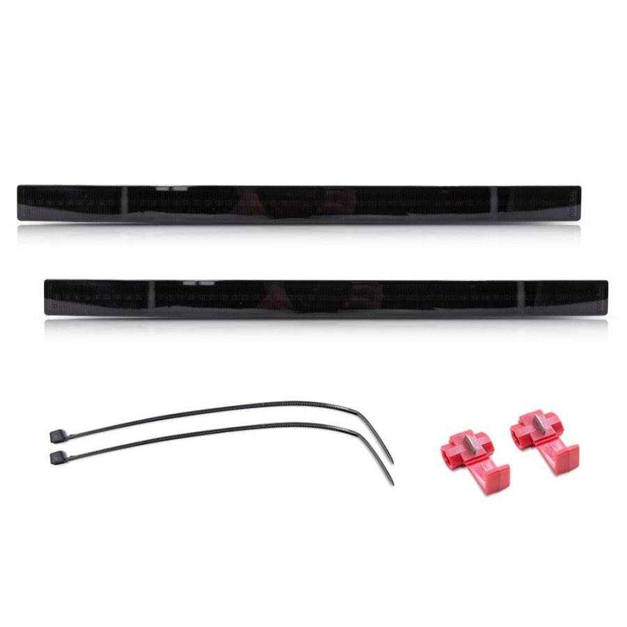 Mingruiテスト スモークレンズ LEDリアバンパーリフレクターライト シボレーコルベット C7 2014 2019用 レッド 並行輸入品の画像