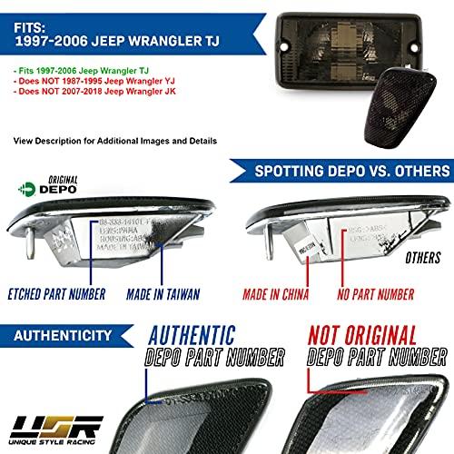 【並行輸入品】 USR Side Marker Lights   4 Pieces COMBO Smoke Lens Bumper Turn Sの画像