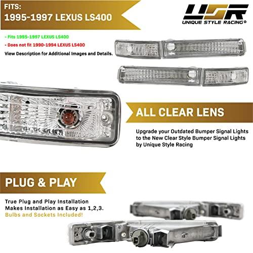 【並行輸入品】 USR 95 97 LS400 Turn Signal Lights   JDM Style Crystal All Clearの画像