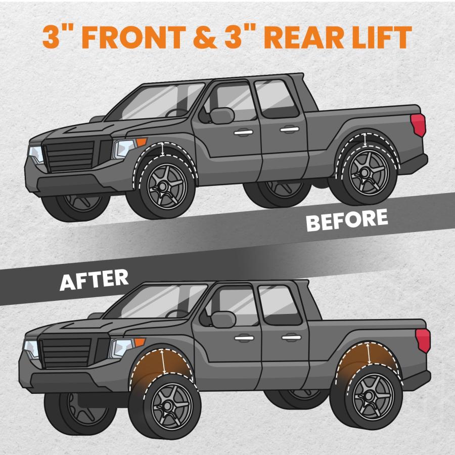 maXpeedingrods 3" Lift Leveling Kit for Toyota Tacoma 2005 2023 並行輸入品_6