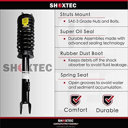 Shoxtec フロント左 コンプリートストラットアセンブリ 交換用 BMW 3シリーズと1シリーズ 2006 2013 コイルス 並行輸入品の画像