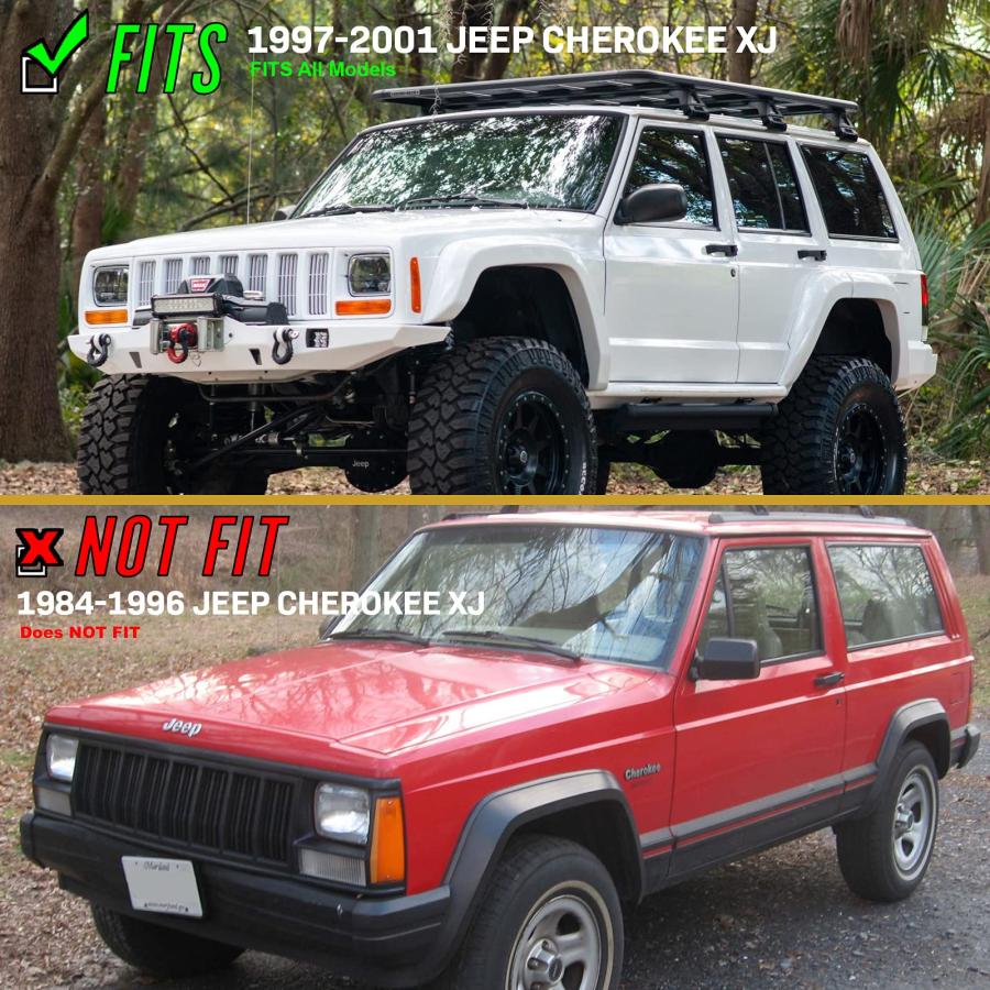 USR 97 01 XJ シグナルライト   コンボ スモークバンパーウィンカー + コーナーサイドマーカーランプセット + 4つ 並行輸入品の画像