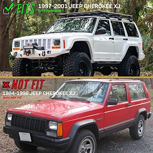 USR 97 01 XJ シグナルライト   コンボ スモークバンパーウィンカー + コーナーサイドマーカーランプセット + 4つ 並行輸入品の画像