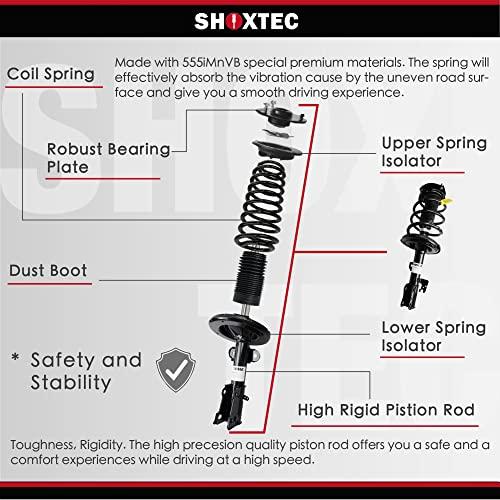 Shoxtec フロント左 ストラットアセンブリ 交換用 2010 2012 スバル レガシー コイルスプリング アセンブリ ショ 並行輸入品の画像