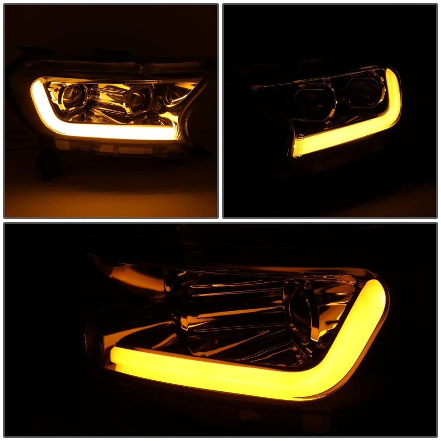 【並行輸入品】DNA MOTORING HL HPL FR19 CH AM LED DRL シーケンシャル チェイス スイッチバック ウィンカーの画像