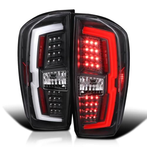 【並行輸入品】Spec D チューニング マットブラック LED バー チューブ テールライト リアブレーキランプ トヨタ タコマ 2016 2の画像