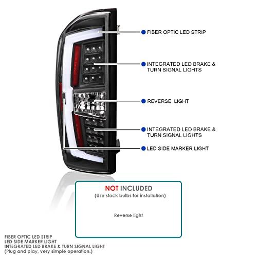 【並行輸入品】Spec D チューニング マットブラック LED バー チューブ テールライト リアブレーキランプ トヨタ タコマ 2016 2の画像