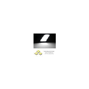 iJDMTOY Smoked Lens White Full LED Front Side Marker Light Kit C 並行輸入品の画像