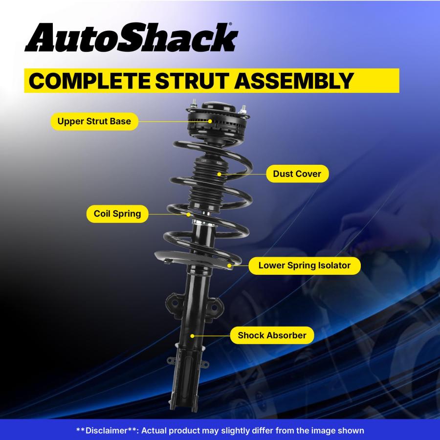 【並行輸入品】 AutoShack Front Complete Strut \u0026 Coil Spring Assembly Set for 20の画像