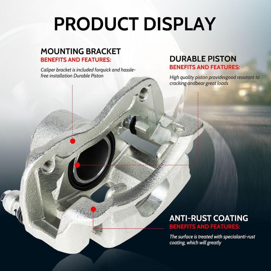 TOVASTY ADB5299 Rear Driver Side Disc Brake Caliper Assembly Rep 並行輸入品の画像