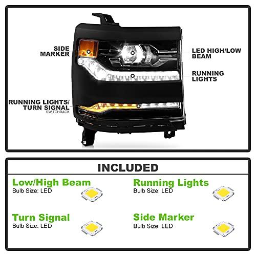 【並行輸入品】 ACANII   For [Factory LED Type] 2016 2018 Chevy Silverado 1500 Lの画像