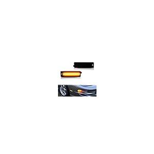 【並行輸入品】ADIIL ダークスモークレンズ アンバー LED フロントサイドマーカー シグナルライト バンパーリフレクターランプセット 19