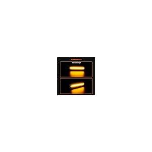 【並行輸入品】ADIIL ダークスモークレンズ アンバー LED フロントサイドマーカー シグナルライト バンパーリフレクターランプセット 19