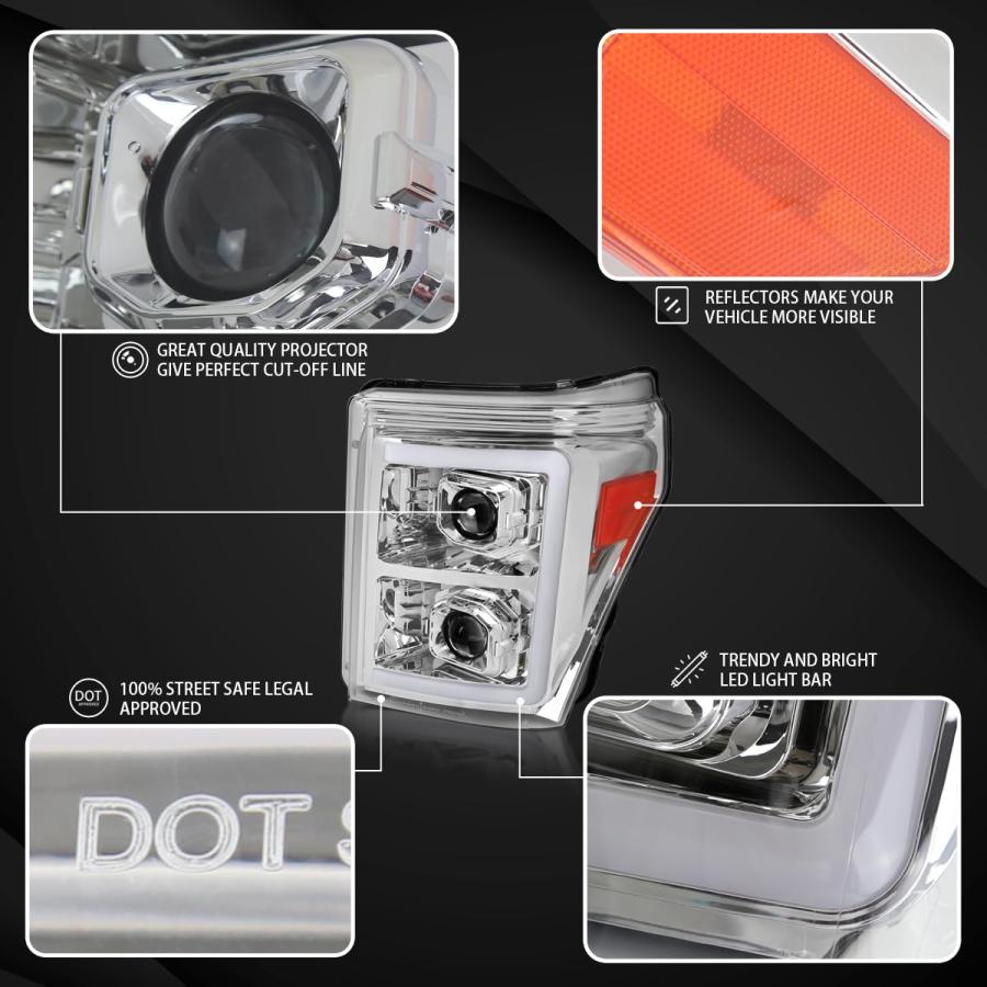 Autozensation Compatible with 2011 2016 Ford F250 F350 F450 F550 並行輸入品_6