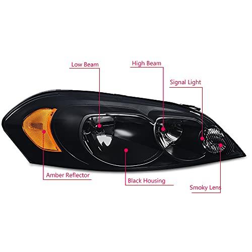 G PLUS Headlights Assembly, Compatible with 2006 2007 Chevy Mont 並行輸入品の画像