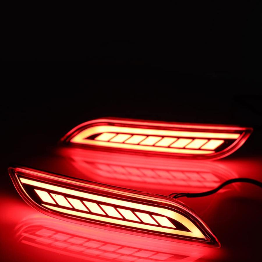 LEDリアバンパーリフレクター ブレーキテールドライビングライト フォグランプ 組み立てアクセサリーキット トヨタカムリ 2018 並行輸入品の画像
