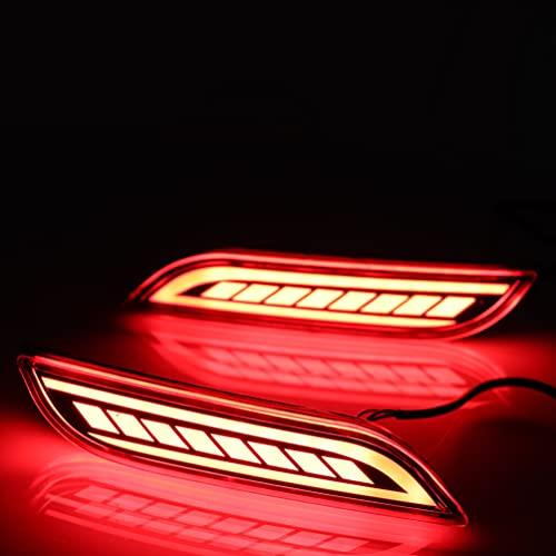 LEDリアバンパーリフレクター ブレーキテールドライビングライト フォグランプ 組み立てアクセサリーキット トヨタカムリ 2018 並行輸入品の画像