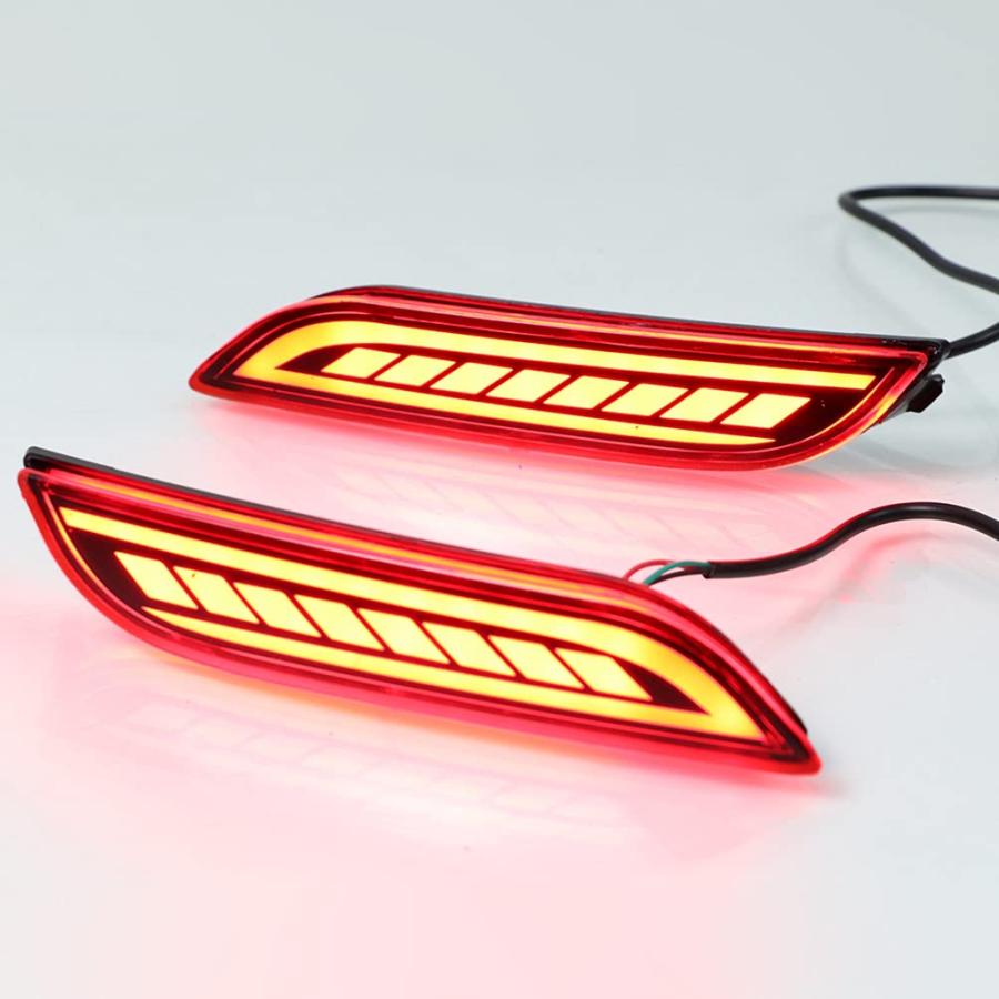LEDリアバンパーリフレクター ブレーキテールドライビングライト フォグランプ 組み立てアクセサリーキット トヨタカムリ 2018 並行輸入品の画像