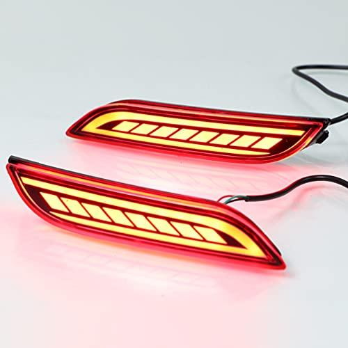 LEDリアバンパーリフレクター ブレーキテールドライビングライト フォグランプ 組み立てアクセサリーキット トヨタカムリ 2018 並行輸入品の画像