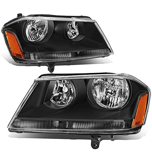 【並行輸入品】DNA Motoring HL OH DAVE08 BK AM ブラックアンバーリフレクターハロゲンヘッドライトペア 2008 2の画像