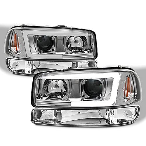AKKON 2000 2006 GMC Sierra Yukon LEDバー DRL Projcetorヘッドライト バンパー 並行輸入品