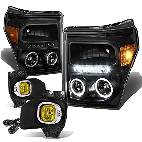 【並行輸入品】 Auto Dynasty Dual Halo DRL Projector Headlights and Driving Fogの画像