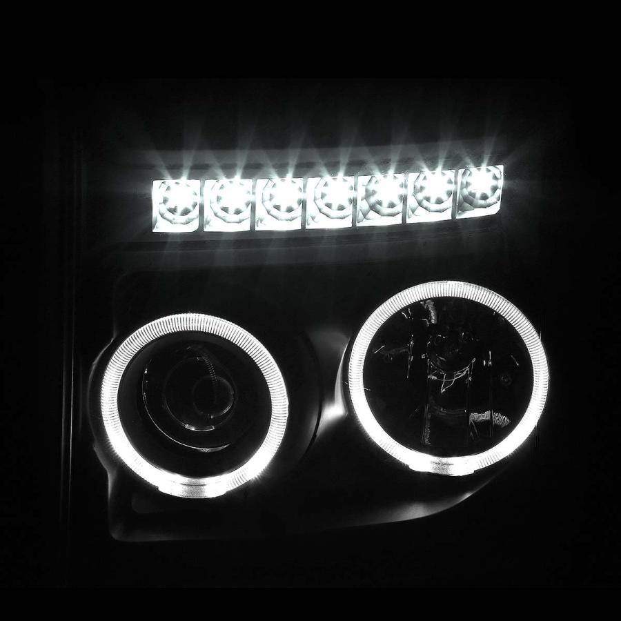 【並行輸入品】 Auto Dynasty Dual Halo DRL Projector Headlights and Driving Fogの画像