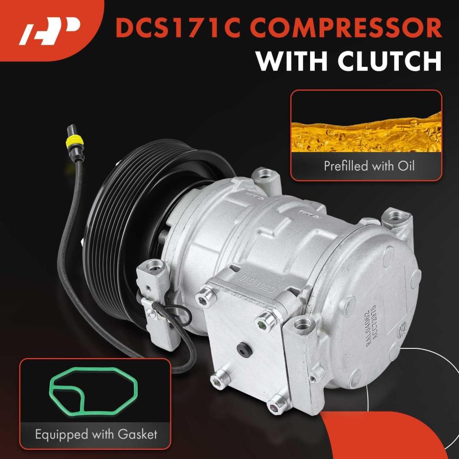 A Premium ACコンプレッサー クラッチ付き John Deere 10PA17C R 134A PAG100 AT172 並行輸入品の画像