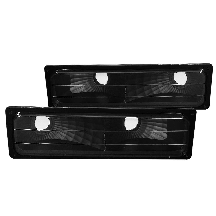 【並行輸入品】 Spec D Tuning Black Retro Style Projector Headlights + 8 LED Fogの画像