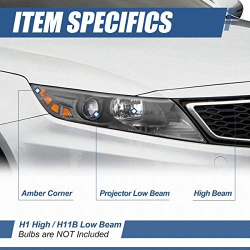 【並行輸入品】 Auto Dynasty Headlights Assembly Compatible with 2011 2012 2013の画像