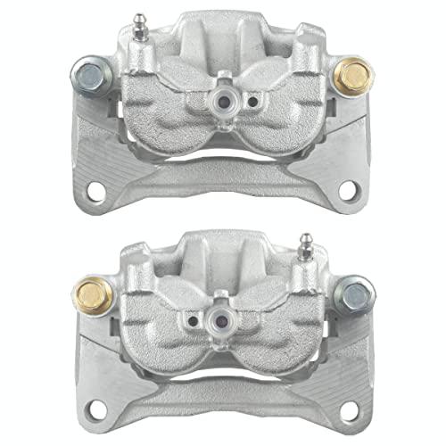AutoShack Front Brake Calipers Assembly with Bracket Pair of 2 D 並行輸入品の画像
