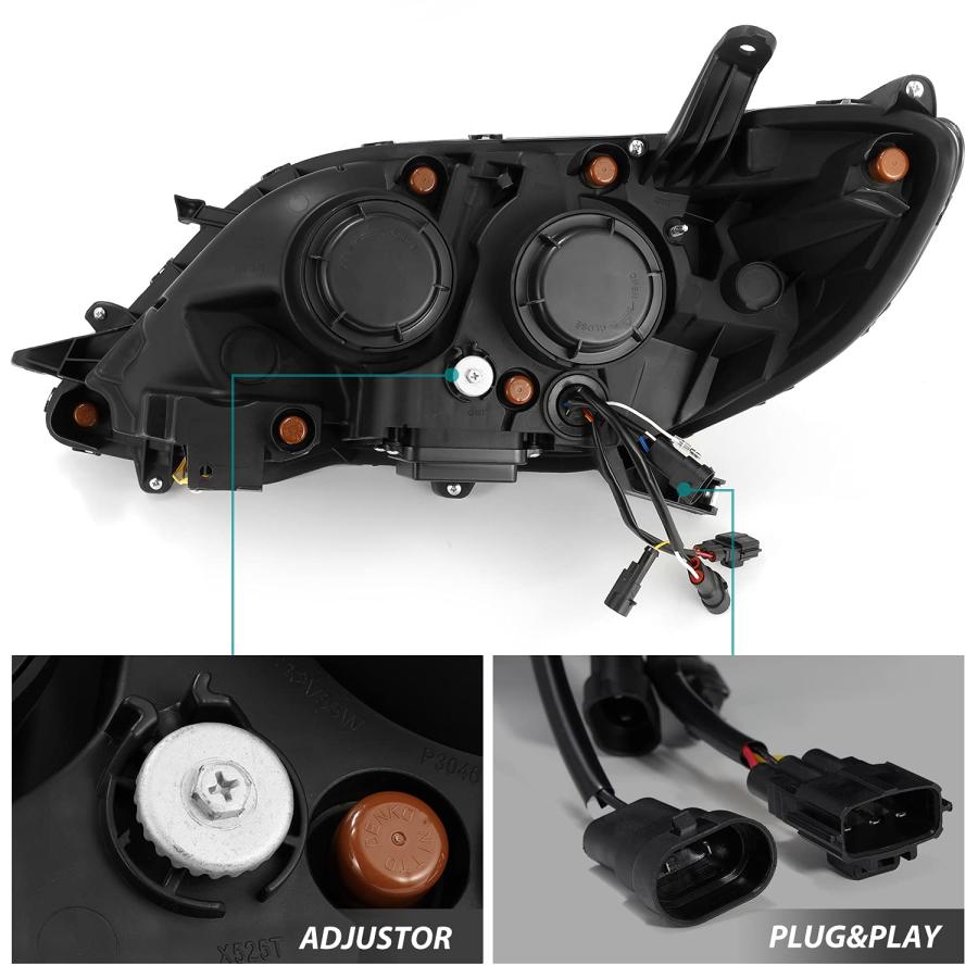 AlphaRex〓 880763 PROシリーズ 2015 2020 Sienna プロジェクターヘッドライト アルファブ 並行輸入品_9