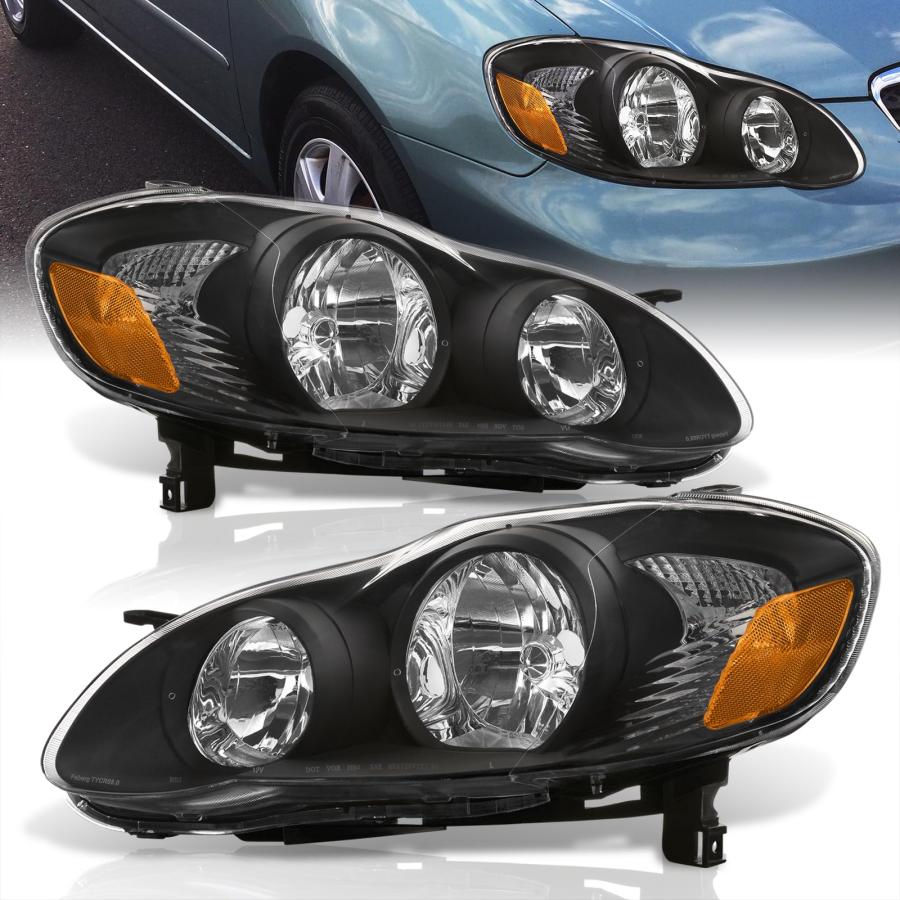 AJP Distributors Black Housing Clear Lens Amber Reflector Signal 並行輸入品_3