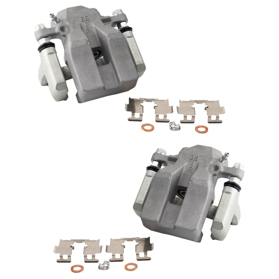 TRQ リアディスクブレーキキャリパー ブラケット\u0026ハードウェアペア トヨタ Rav4用 TRQ New Rear Disc Br 並行輸入品の画像