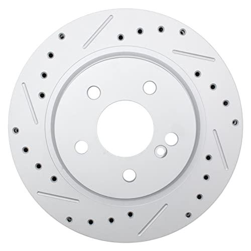 TRQ リアパフォーマンス 穴あけ Gコーティング ディスクブレーキローター ペア メルセデス対応 TRQ Rear Perfor 並行輸入品の画像