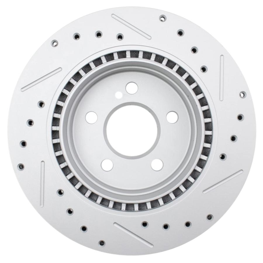 TRQ リアパフォーマンス 穴あけ Gコーティング ディスクブレーキローター ペア メルセデス対応 TRQ Rear Perfor 並行輸入品の画像