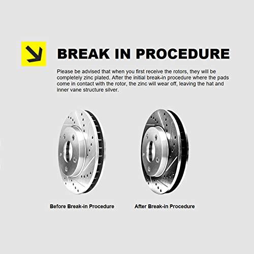 Hart Brakes Rear Brakes and Rotors Kit |Rear Brake Pads| Brake Ro 並行輸入品_6