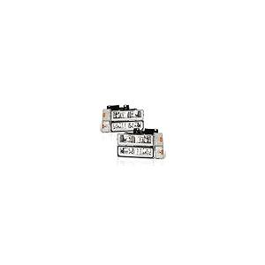 AJP Distributors Chrome Amber LED DRL Head Lights + Corner Bumpe 並行輸入品の画像